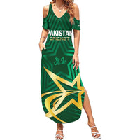 Custom Pakistan Cricket Family Matching Summer Maxi Dress and Hawaiian Shirt The Boys In Green