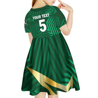 Custom Pakistan Cricket Kid Short Sleeve Dress The Boys In Green