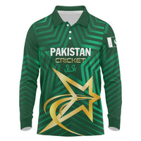 Custom Pakistan Cricket Long Sleeve Polo Shirt The Boys In Green