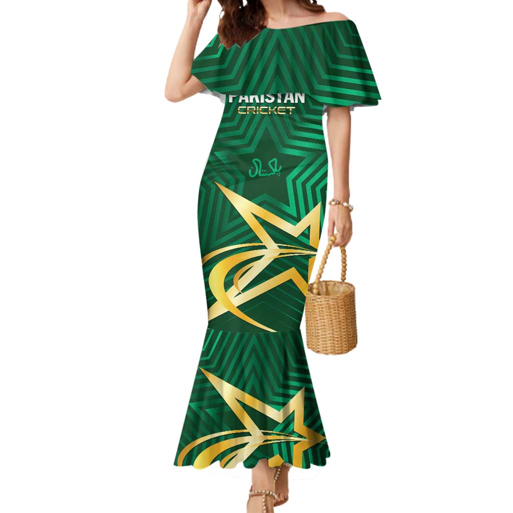 Custom Pakistan Cricket Mermaid Dress The Boys In Green