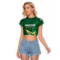 Custom Pakistan Cricket Raglan Cropped T Shirt The Boys In Green