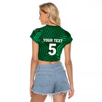 Custom Pakistan Cricket Raglan Cropped T Shirt The Boys In Green