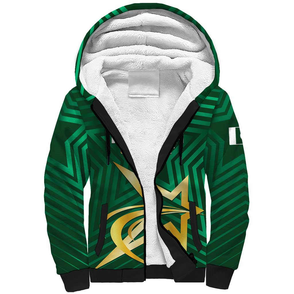 Custom Pakistan Cricket Sherpa Hoodie The Boys In Green