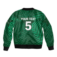 Custom Pakistan Cricket Sleeve Zip Bomber Jacket The Boys In Green