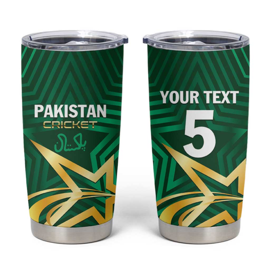 Custom Pakistan Cricket Tumbler Cup The Boys In Green