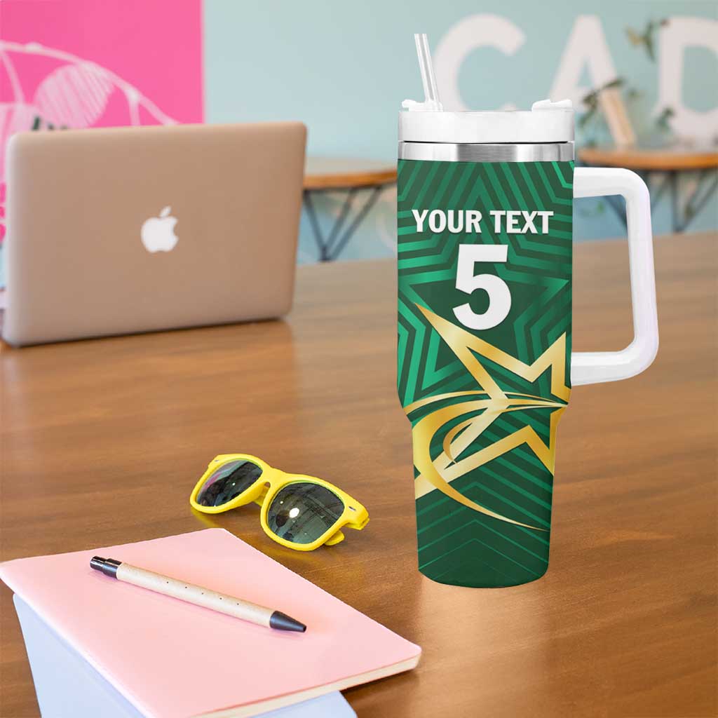 Custom Pakistan Cricket Tumbler With Handle The Boys In Green