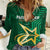 Custom Pakistan Cricket Women Casual Shirt The Boys In Green