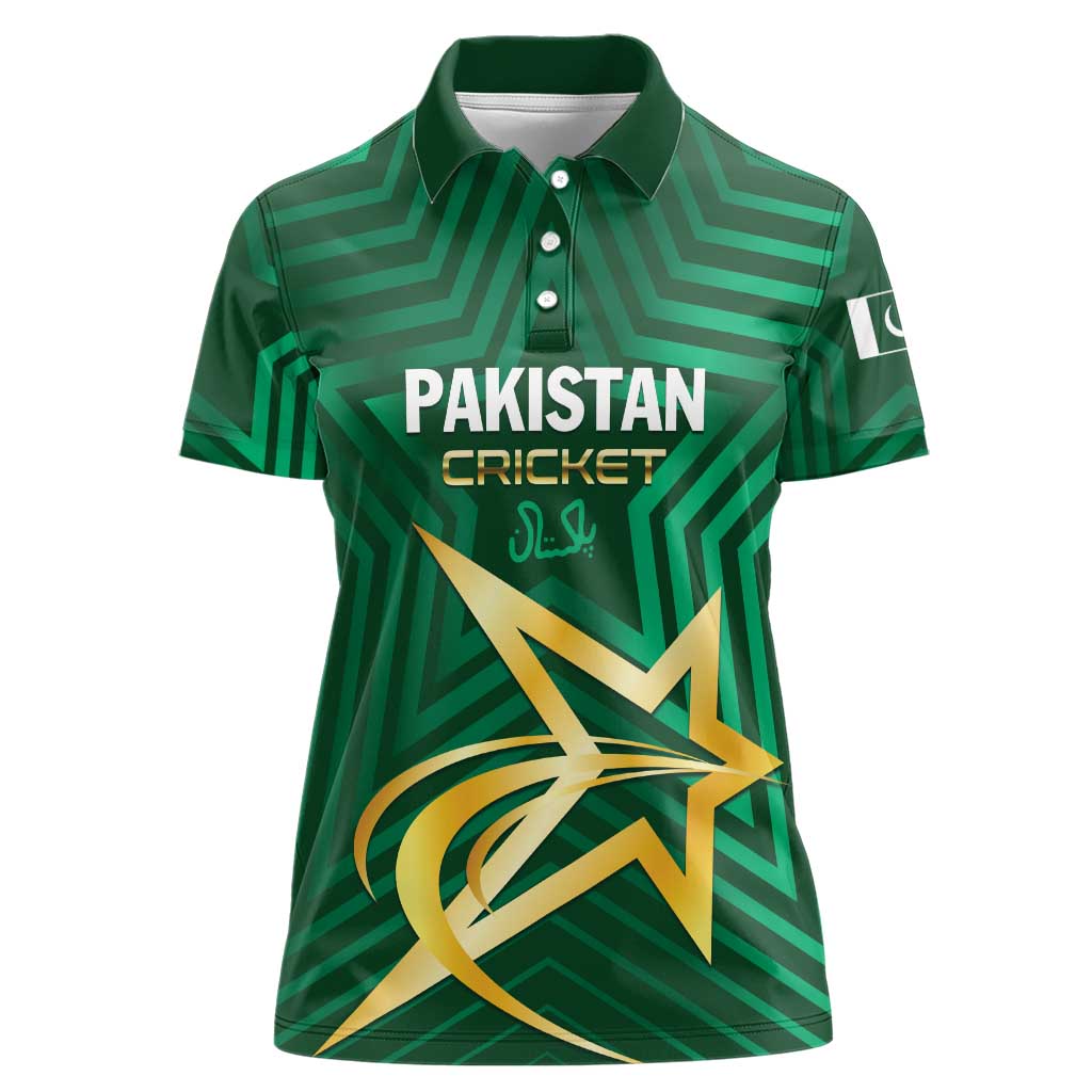 Custom Pakistan Cricket Women Polo Shirt The Boys In Green