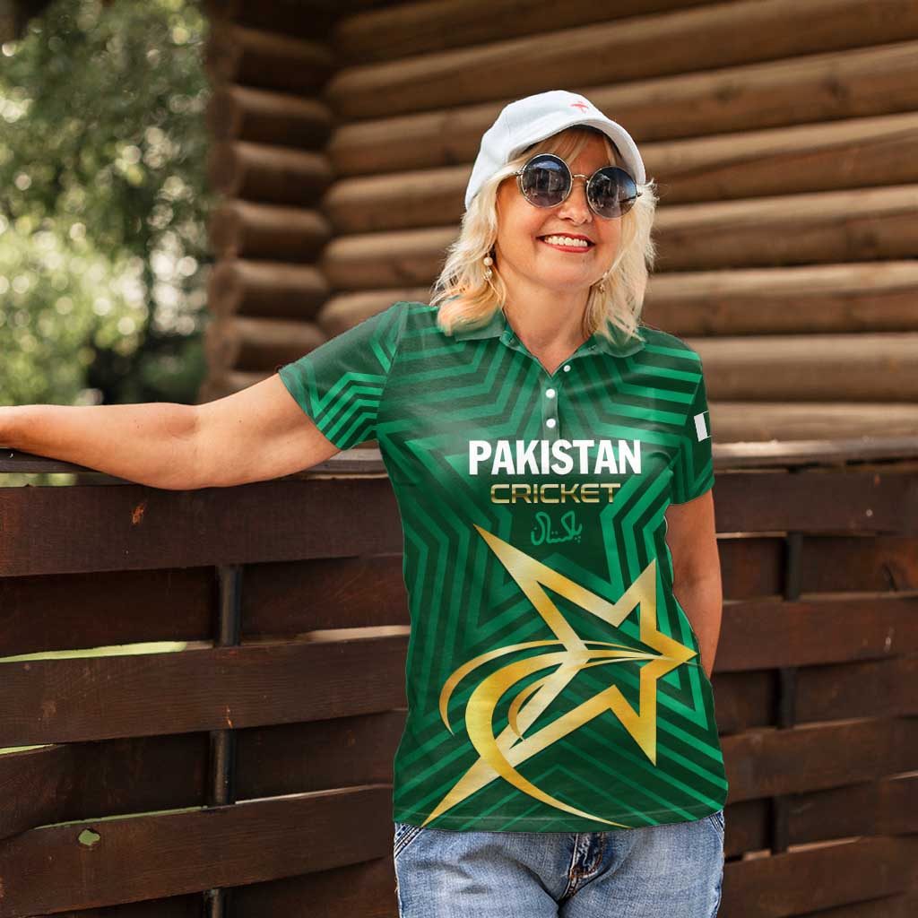 Custom Pakistan Cricket Women Polo Shirt The Boys In Green