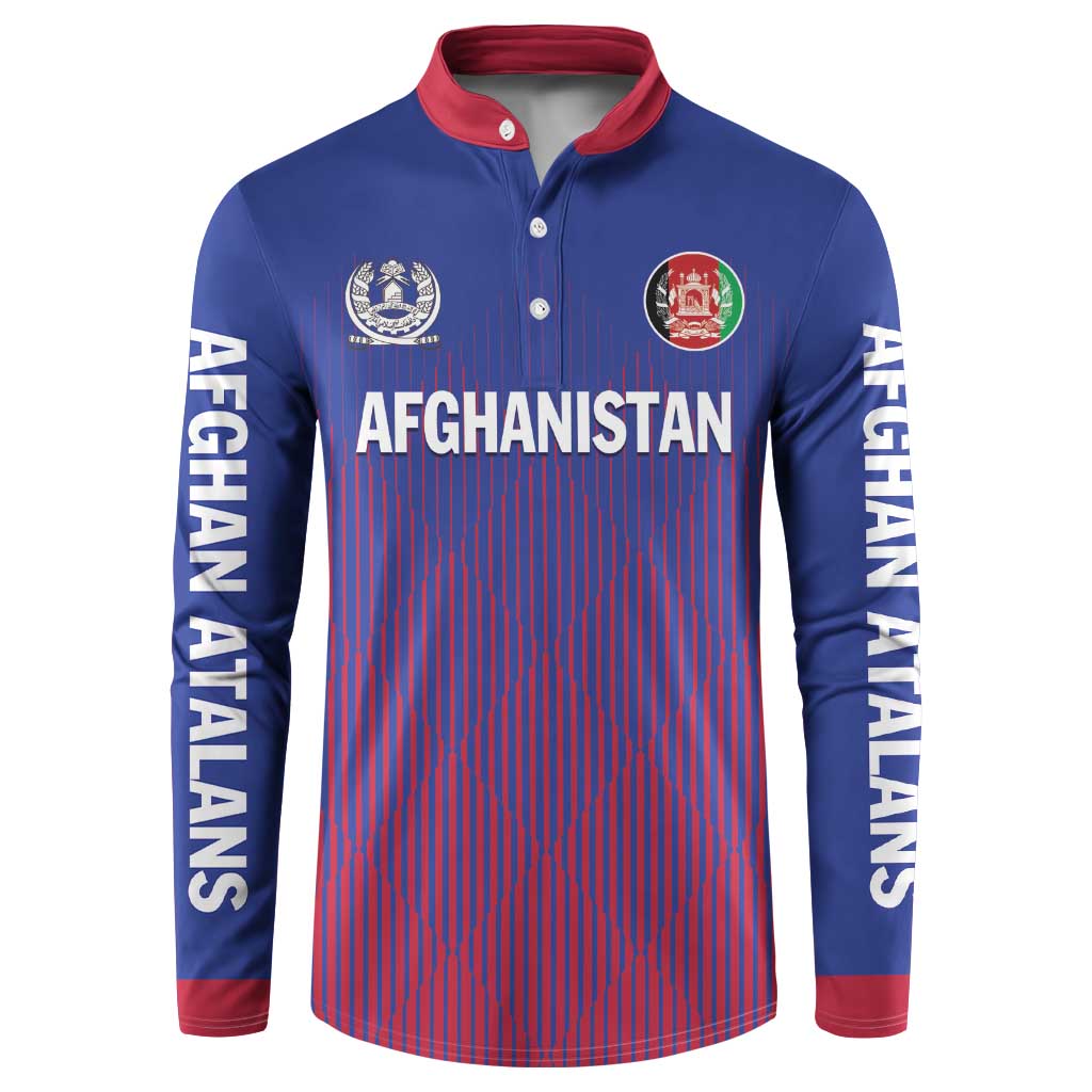 Custom Afghanistan Cricket Afghan Atalan Button Sweatshirt Glorious Nation Victorious Team