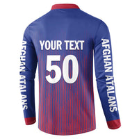 Custom Afghanistan Cricket Afghan Atalan Button Sweatshirt Glorious Nation Victorious Team