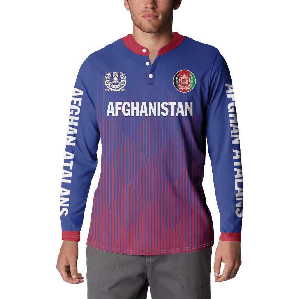 Custom Afghanistan Cricket Afghan Atalan Button Sweatshirt Glorious Nation Victorious Team