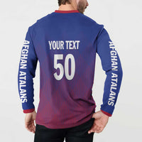 Custom Afghanistan Cricket Afghan Atalan Button Sweatshirt Glorious Nation Victorious Team