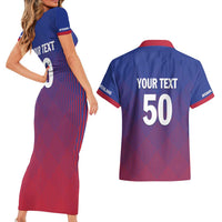 Custom Afghanistan Cricket Afghan Atalan Couples Matching Short Sleeve Bodycon Dress and Hawaiian Shirt Glorious Nation Victorious Team