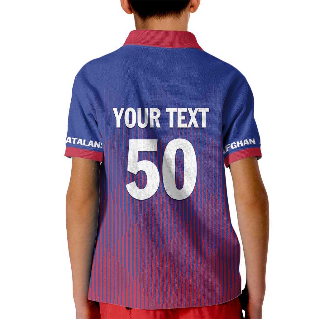Custom Afghanistan Cricket Afghan Atalan Kid Polo Shirt Glorious Nation Victorious Team