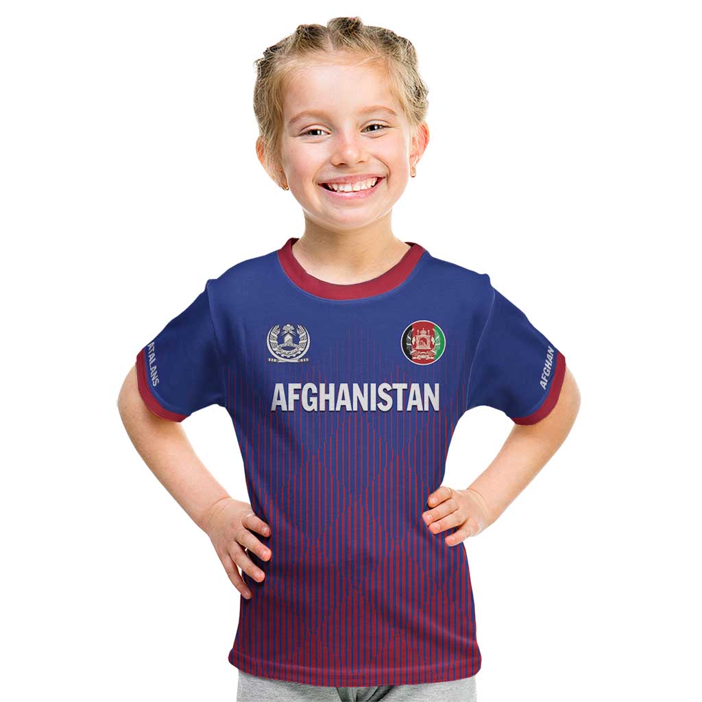 Custom Afghanistan Cricket Afghan Atalan Kid T Shirt Glorious Nation Victorious Team