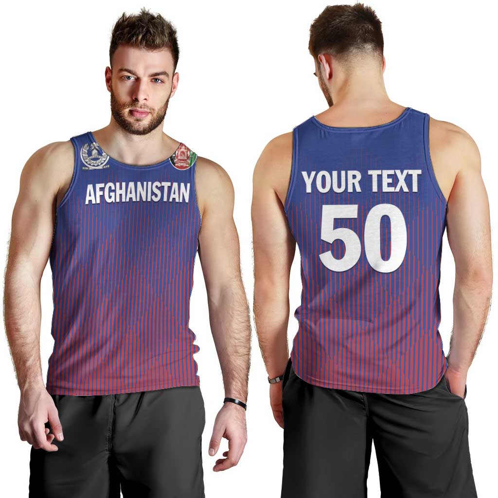 Custom Afghanistan Cricket Afghan Atalan Men Tank Top Glorious Nation Victorious Team