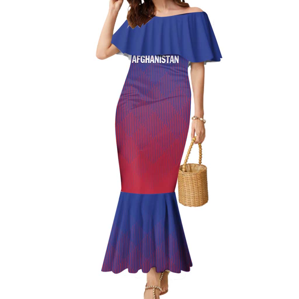 Custom Afghanistan Cricket Afghan Atalan Mermaid Dress Glorious Nation Victorious Team