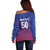 Custom Afghanistan Cricket Afghan Atalan Off Shoulder Sweater Glorious Nation Victorious Team