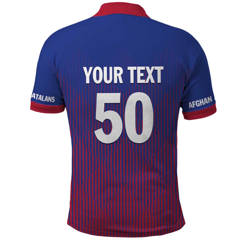 Custom Afghanistan Cricket Afghan Atalan Polo Shirt Glorious Nation Victorious Team