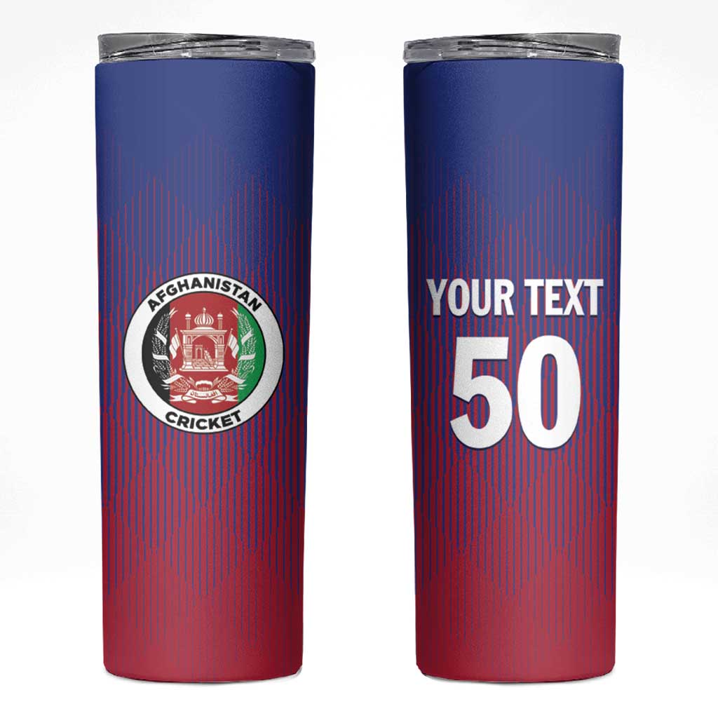 Custom Afghanistan Cricket Afghan Atalan Skinny Tumbler Glorious Nation Victorious Team