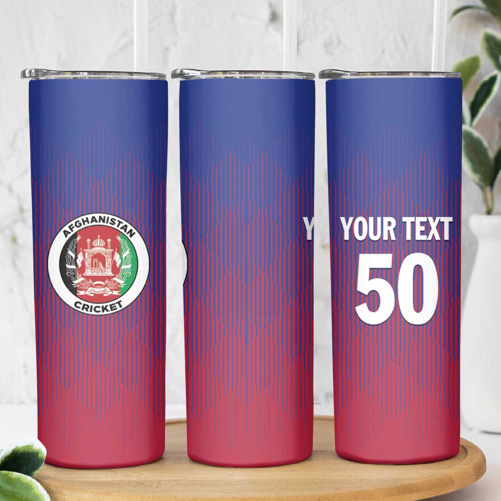Custom Afghanistan Cricket Afghan Atalan Skinny Tumbler Glorious Nation Victorious Team