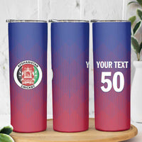 Custom Afghanistan Cricket Afghan Atalan Skinny Tumbler Glorious Nation Victorious Team