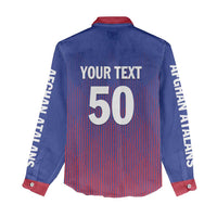 Custom Afghanistan Cricket Afghan Atalan Women Casual Shirt Glorious Nation Victorious Team
