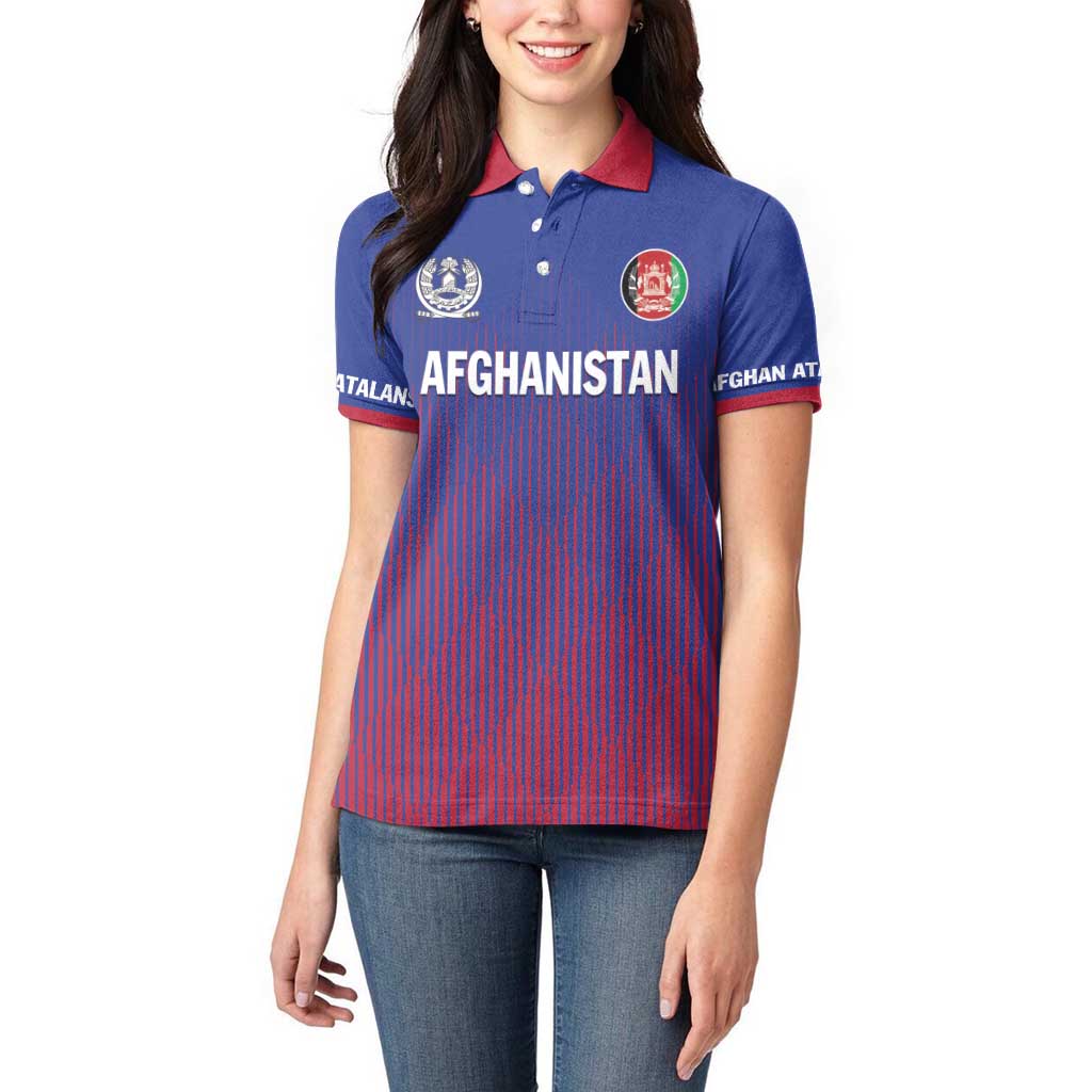 Custom Afghanistan Cricket Afghan Atalan Women Polo Shirt Glorious Nation Victorious Team