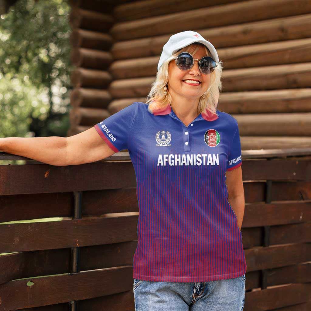 Custom Afghanistan Cricket Afghan Atalan Women Polo Shirt Glorious Nation Victorious Team