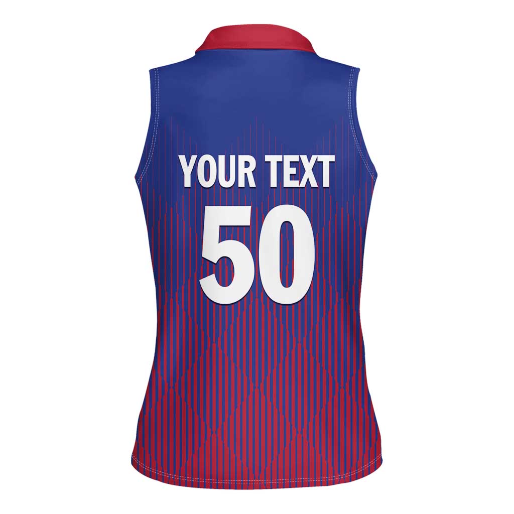 Custom Afghanistan Cricket Afghan Atalan Women Sleeveless Polo Shirt Glorious Nation Victorious Team