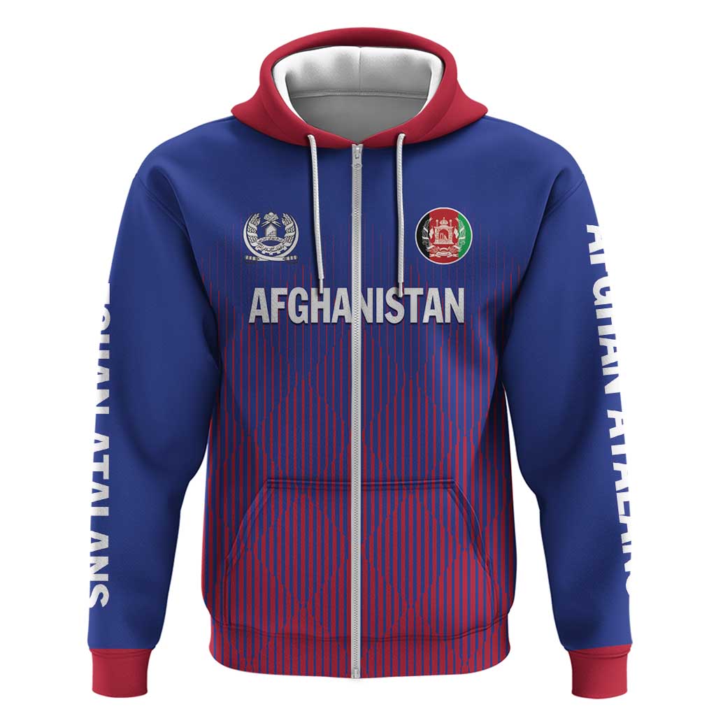 Custom Afghanistan Cricket Afghan Atalan Zip Hoodie Glorious Nation Victorious Team