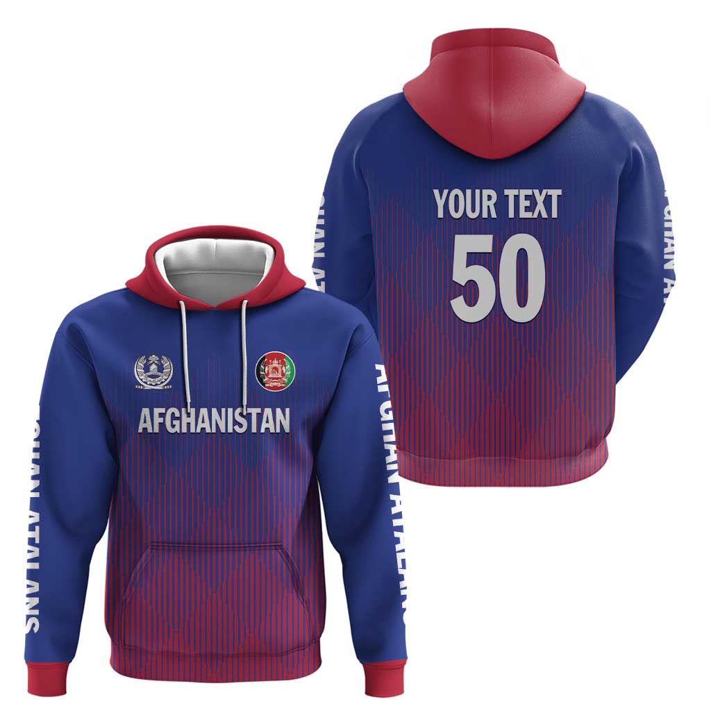 Custom Afghanistan Cricket Afghan Atalan Zip Hoodie Glorious Nation Victorious Team