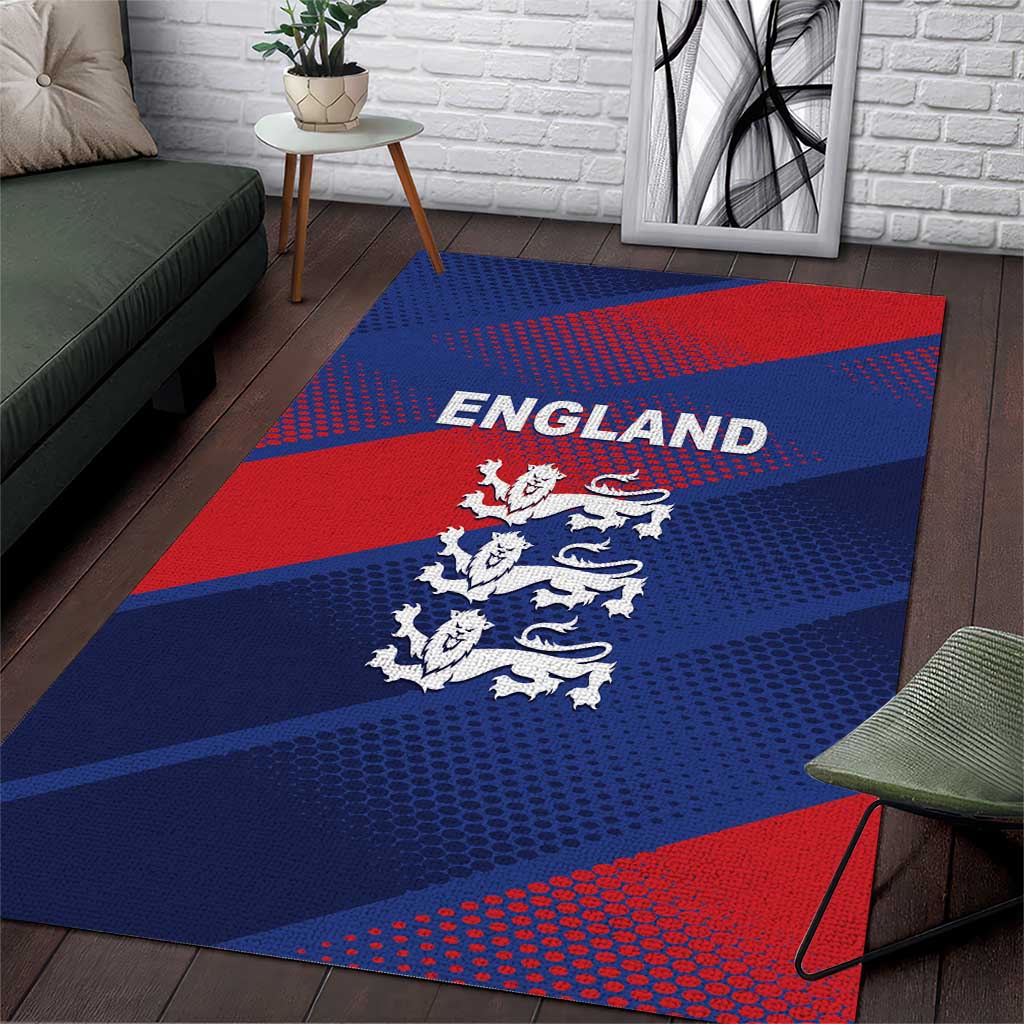 England Cricket Area Rug Come On Three Lions