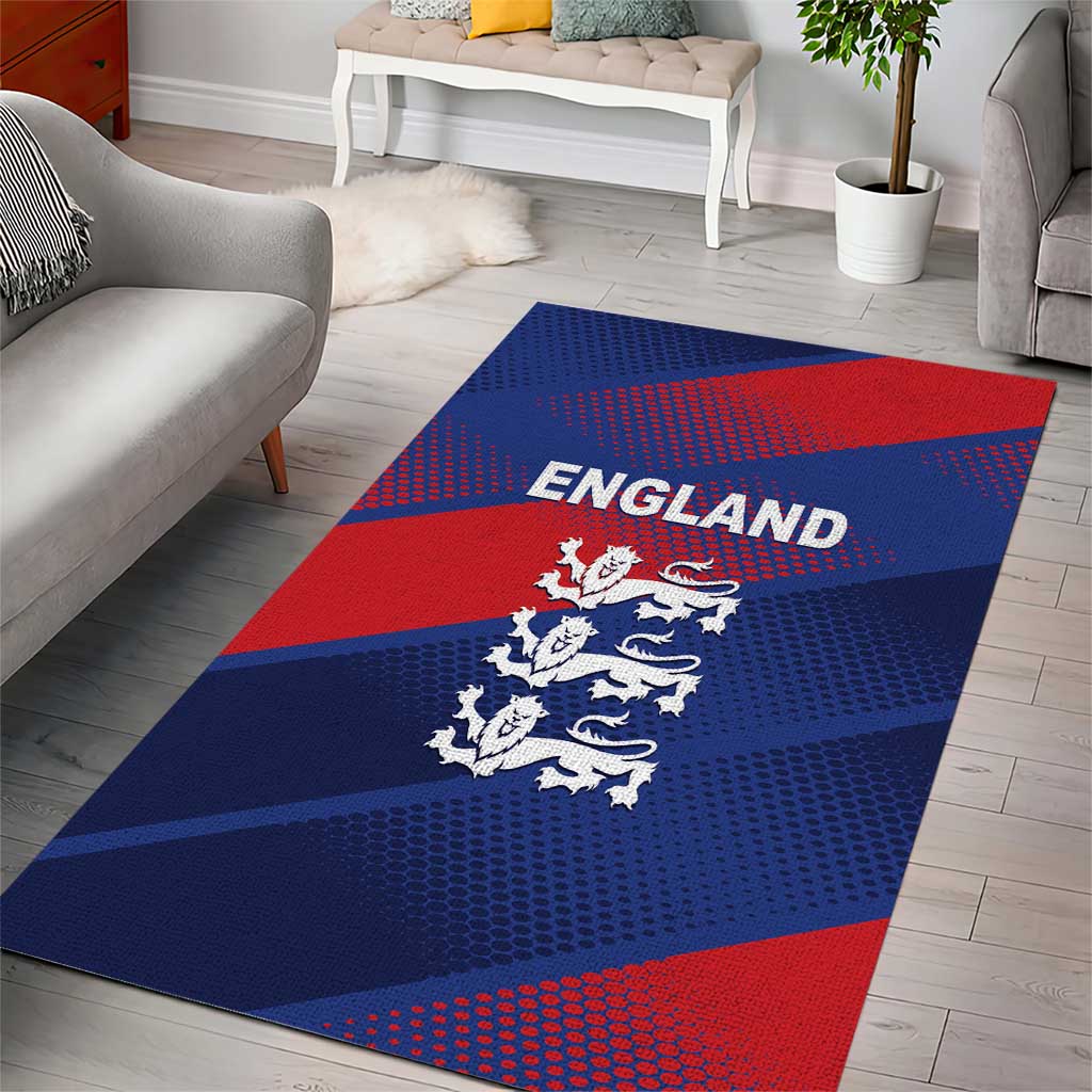 England Cricket Area Rug Come On Three Lions