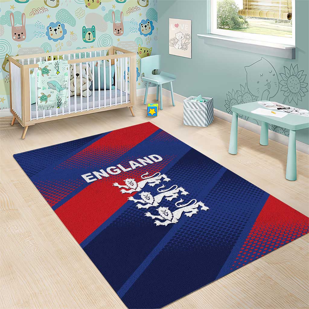 England Cricket Area Rug Come On Three Lions
