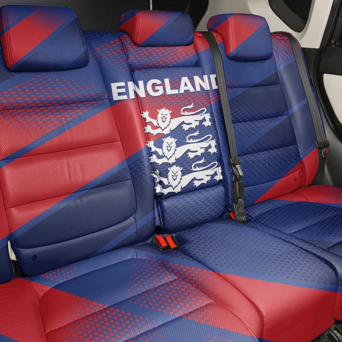 England Cricket Back Car Seat Cover Come On Three Lions