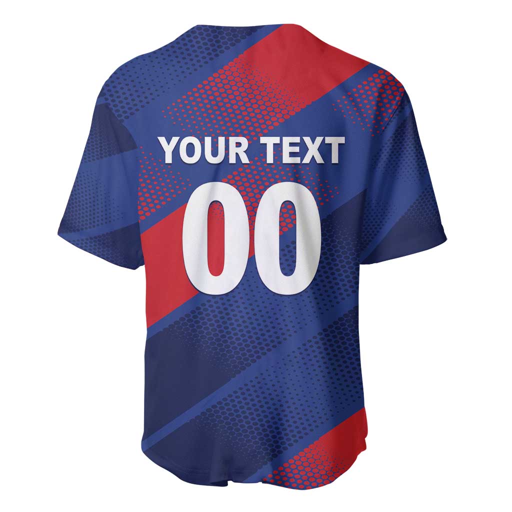 Custom England Cricket Baseball Jersey Come On Three Lions