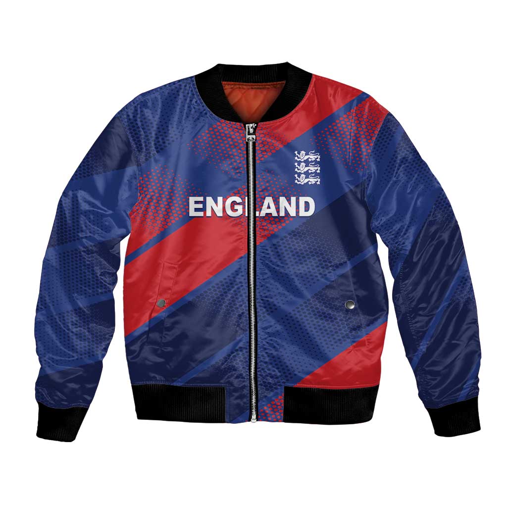 Custom England Cricket Bomber Jacket Come On Three Lions
