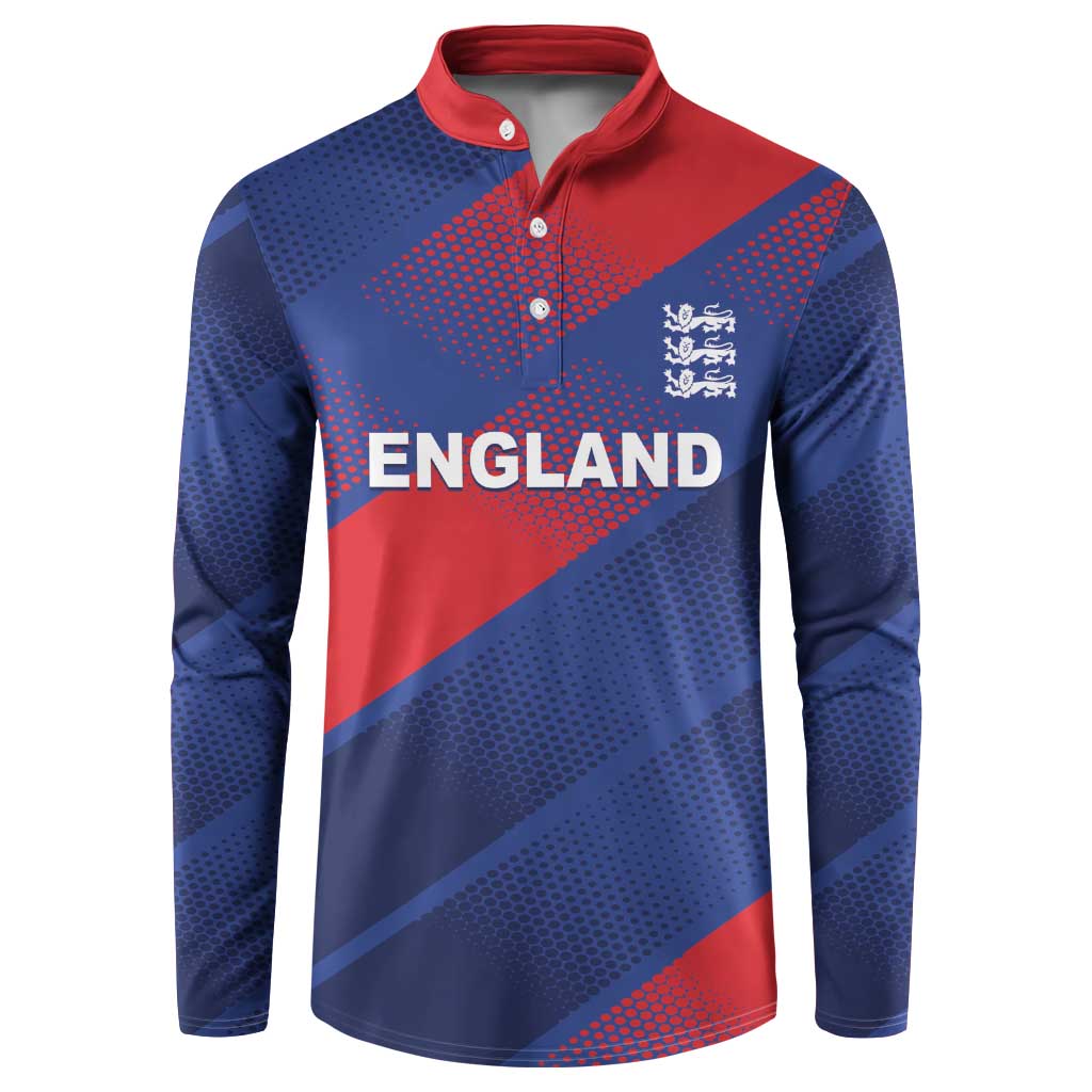 Custom England Cricket Button Sweatshirt Come On Three Lions