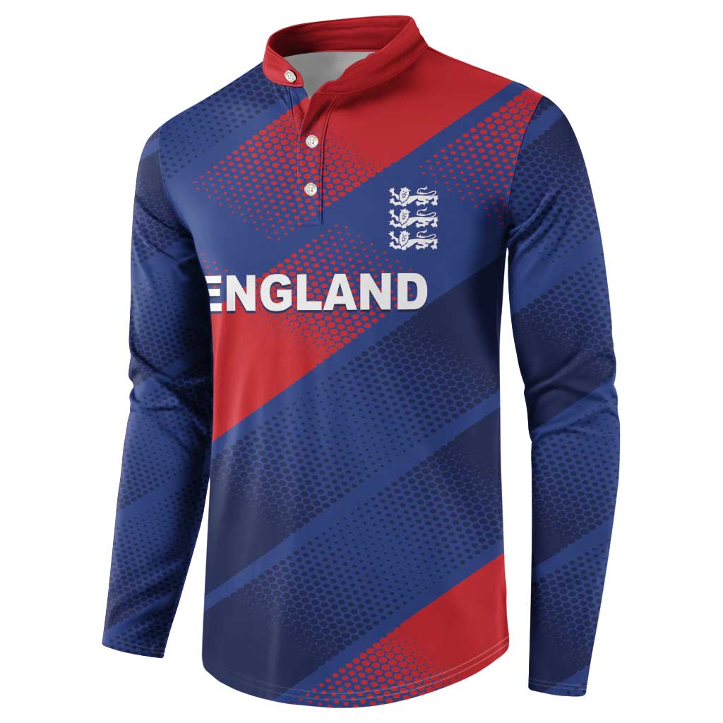 Custom England Cricket Button Sweatshirt Come On Three Lions