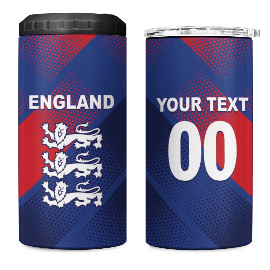 Custom England Cricket 4 in 1 Can Cooler Tumbler Come On Three Lions