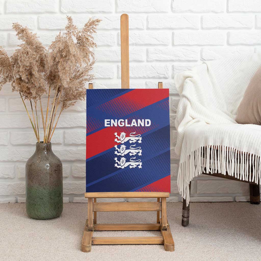 England Cricket Canvas Wall Art Come On Three Lions