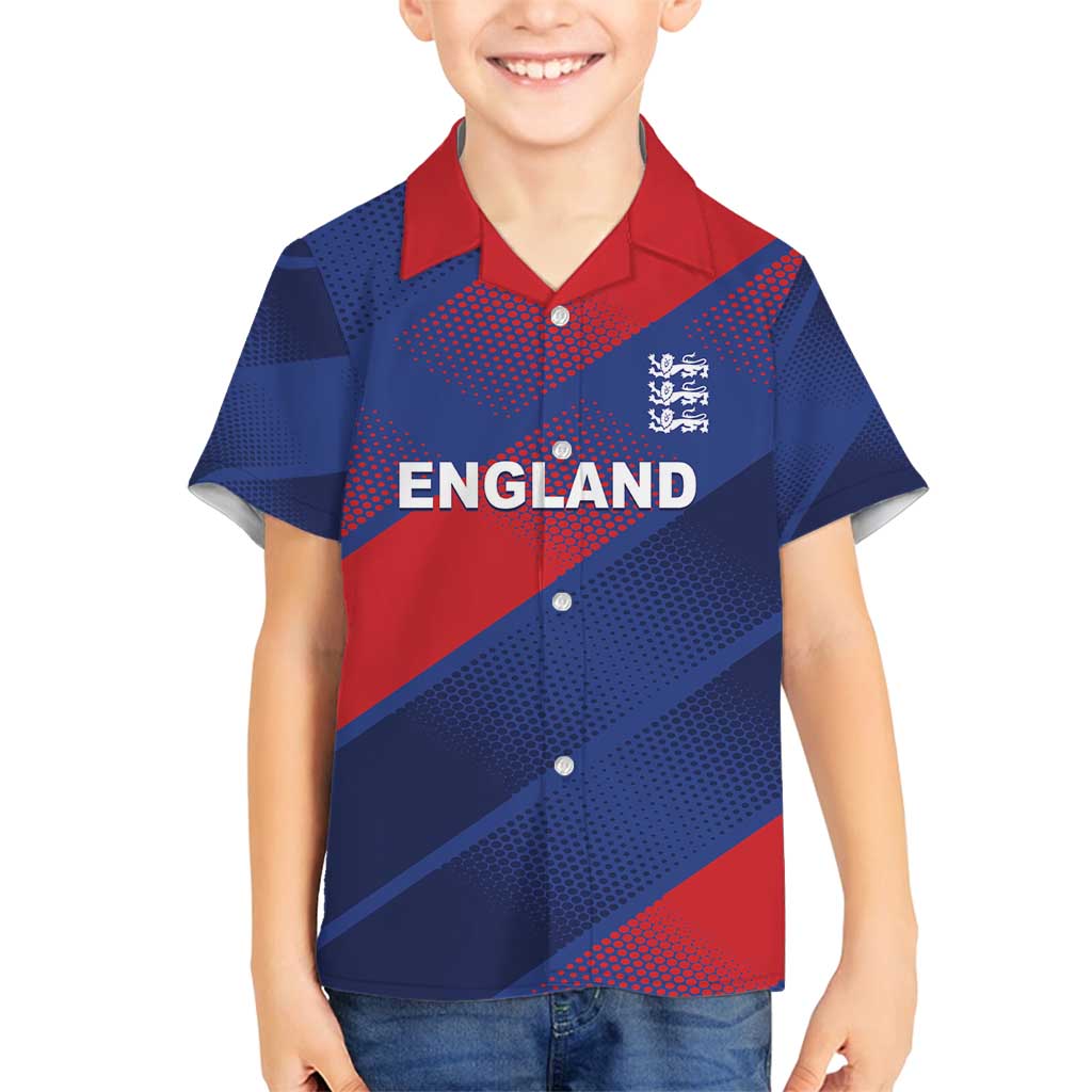 Custom England Cricket Family Matching Summer Maxi Dress and Hawaiian Shirt Come On Three Lions