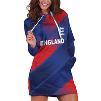 Custom England Cricket Hoodie Dress Come On Three Lions