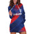 Custom England Cricket Hoodie Dress Come On Three Lions