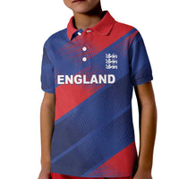 Custom England Cricket Kid Polo Shirt Come On Three Lions