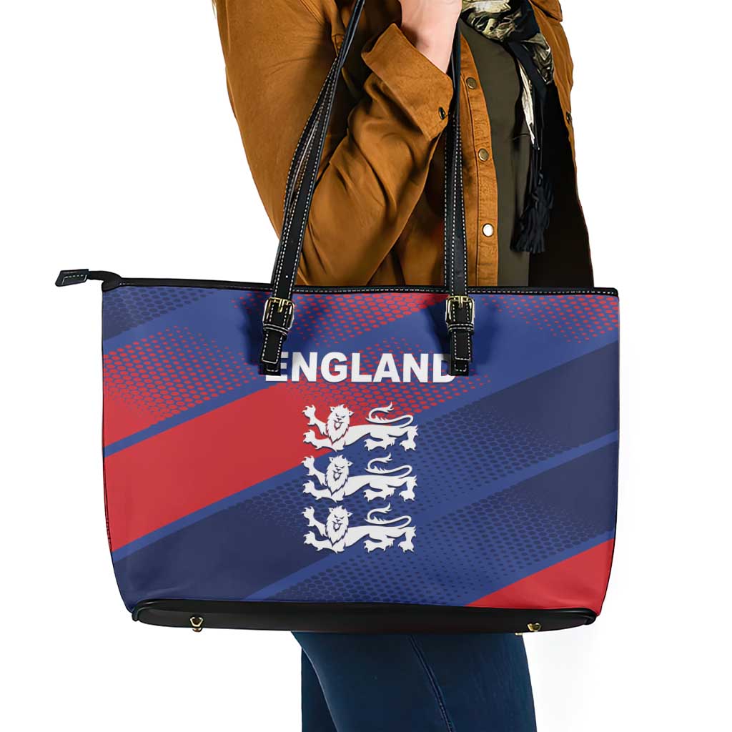 England Cricket Leather Tote Bag Come On Three Lions
