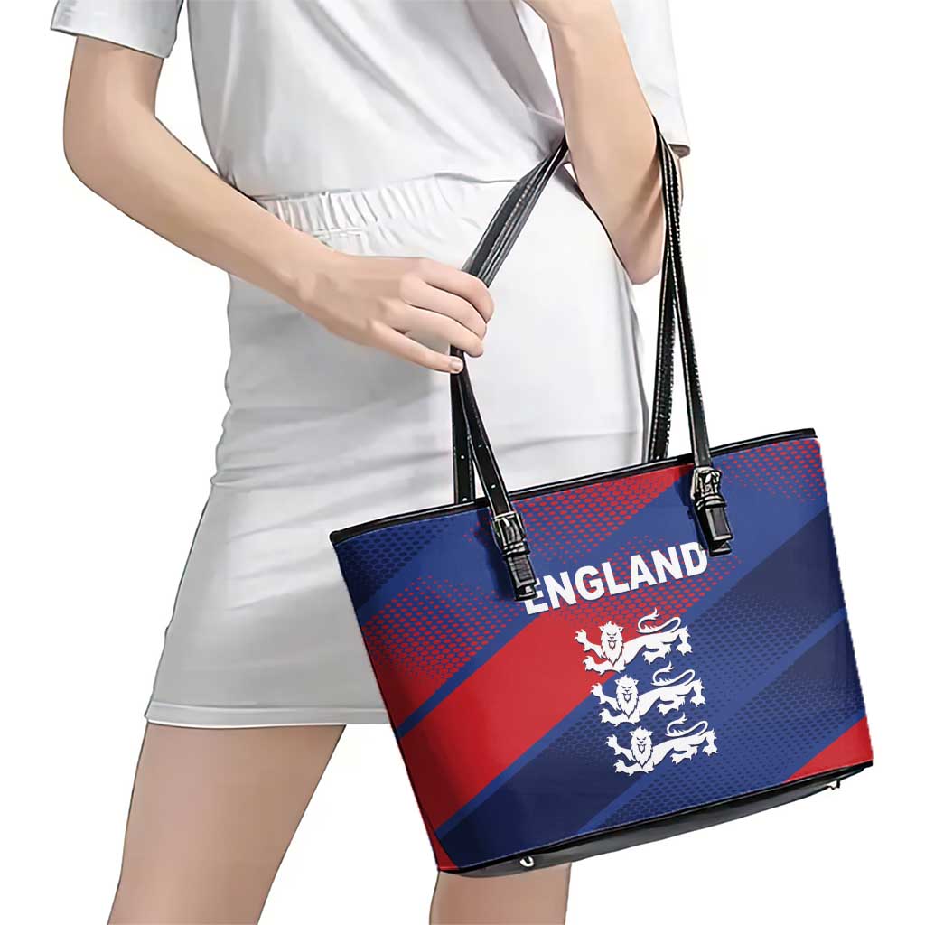 England Cricket Leather Tote Bag Come On Three Lions