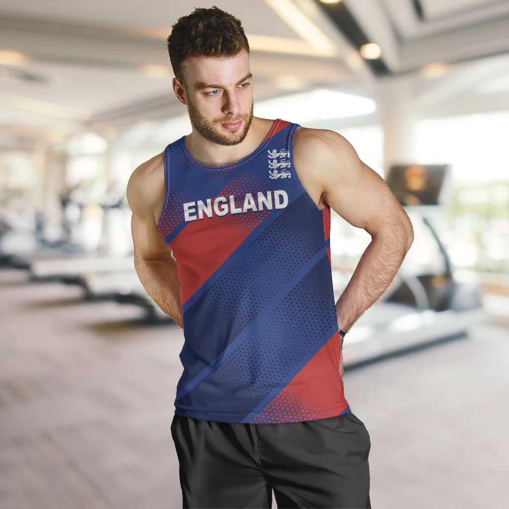 Custom England Cricket Men Tank Top Come On Three Lions